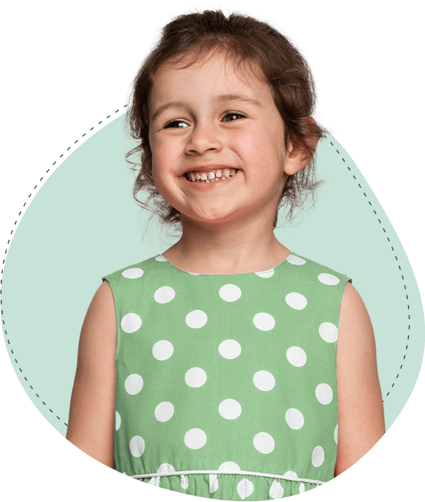 Girl in green